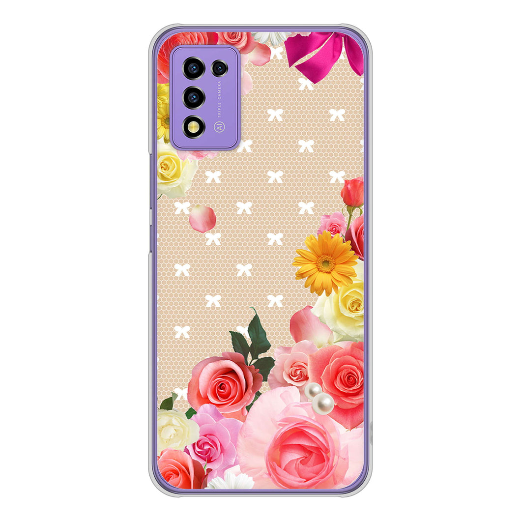 Libero 5G III A202ZT Y!mobile 高画質仕上げ 背面印刷 ハードケース ロマンチックなバラ