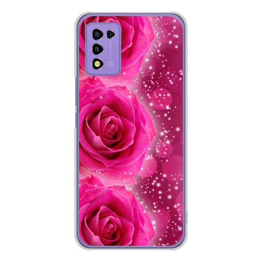 Libero 5G III A202ZT Y!mobile 高画質仕上げ 背面印刷 ハードケース 【VA815 3連のバラ】