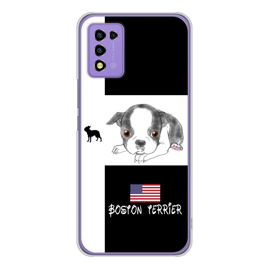 Libero 5G III A202ZT Y!mobile 高画質仕上げ 背面印刷 ハードケース ボストンテリア