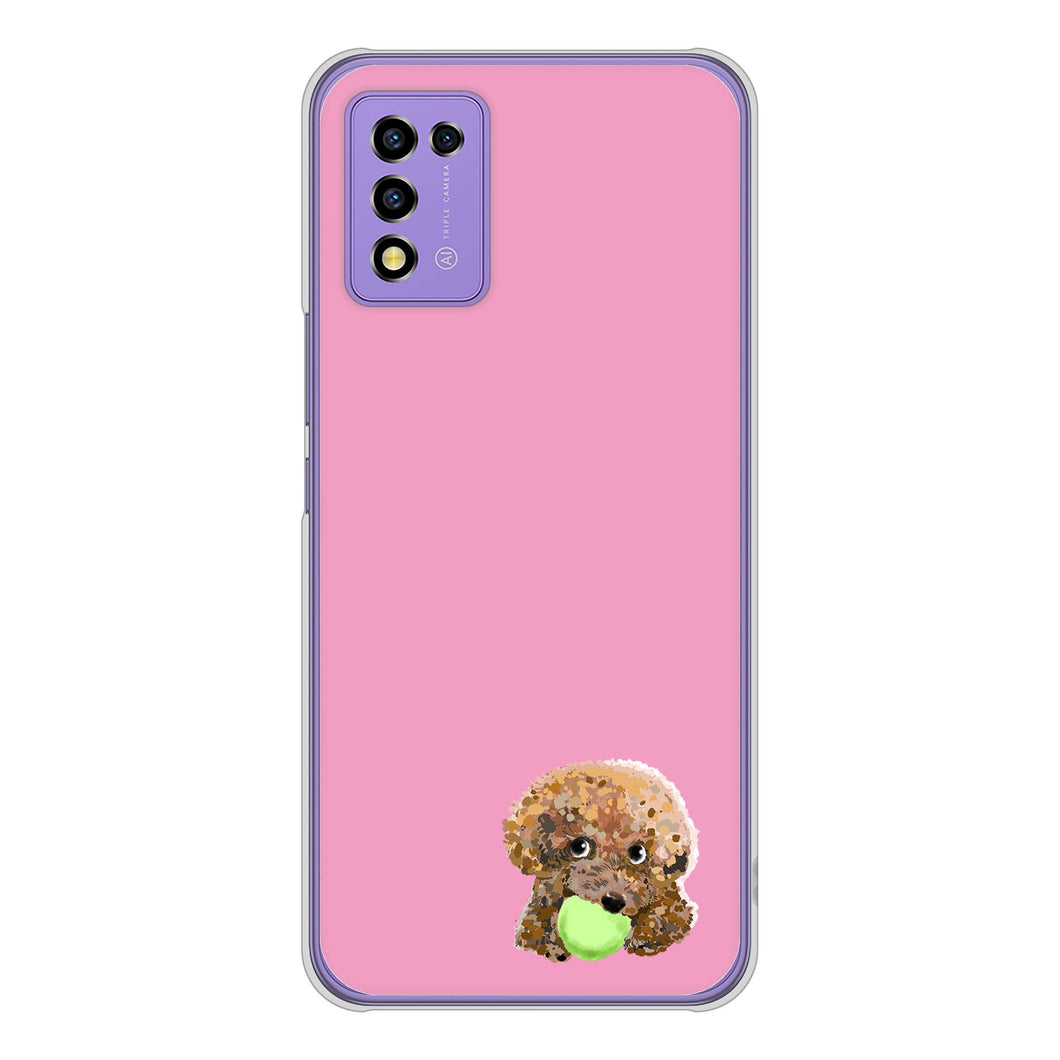 Libero 5G III A202ZT Y!mobile 高画質仕上げ 背面印刷 ハードケース トイプードル&ボール