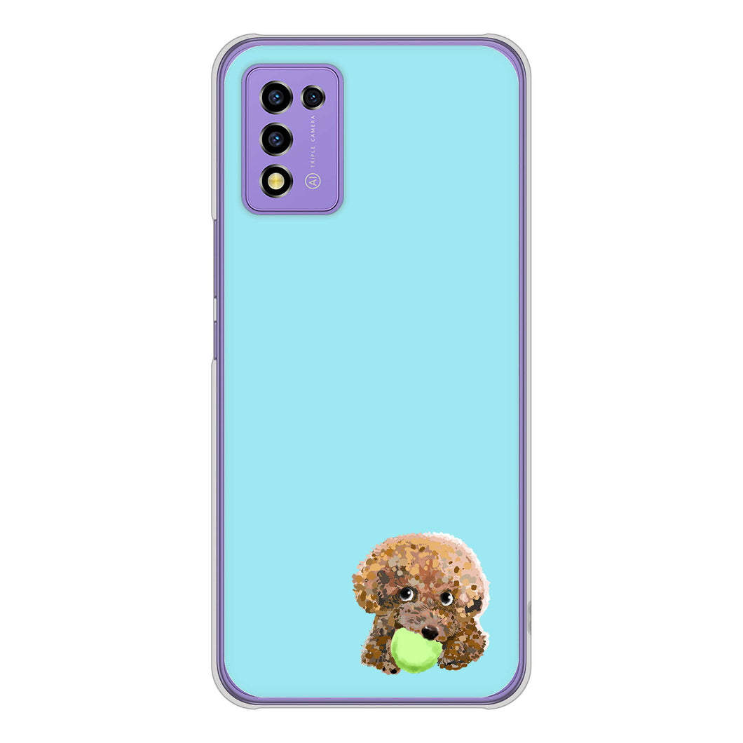 Libero 5G III A202ZT Y!mobile 高画質仕上げ 背面印刷 ハードケース トイプードル&ボール