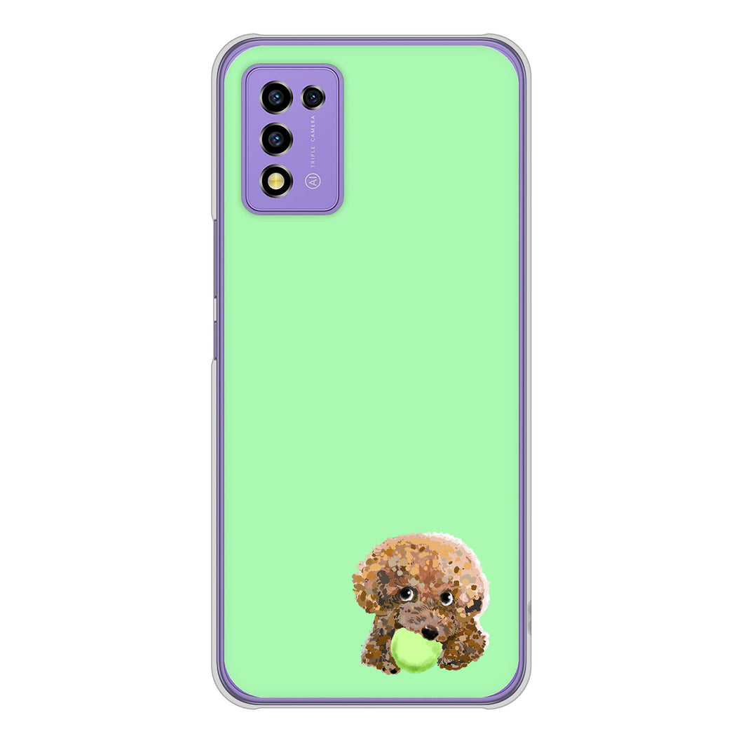 Libero 5G III A202ZT Y!mobile 高画質仕上げ 背面印刷 ハードケース トイプードル&ボール