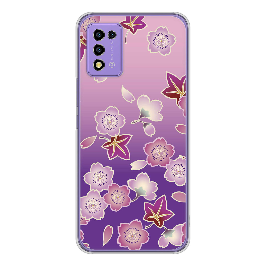 Libero 5G III A202ZT Y!mobile 高画質仕上げ 背面印刷 ハードケース 和花柄