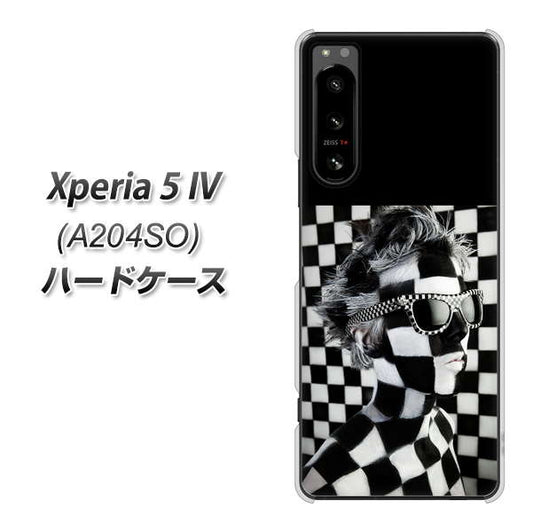Xperia 5 IV A204SO SoftBank 高画質仕上げ 背面印刷 ハードケース【357 bk&wh】