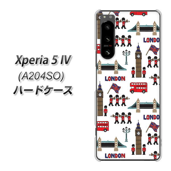 Xperia 5 IV A204SO SoftBank 高画質仕上げ 背面印刷 ハードケース【EK811 ロンドンの街】