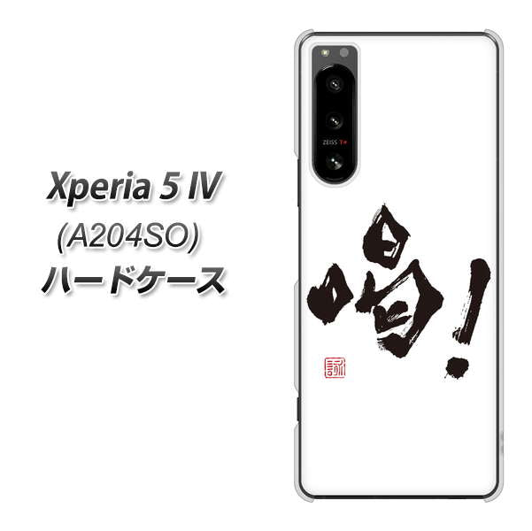 Xperia 5 IV A204SO SoftBank 高画質仕上げ 背面印刷 ハードケース【OE845 喝!】
