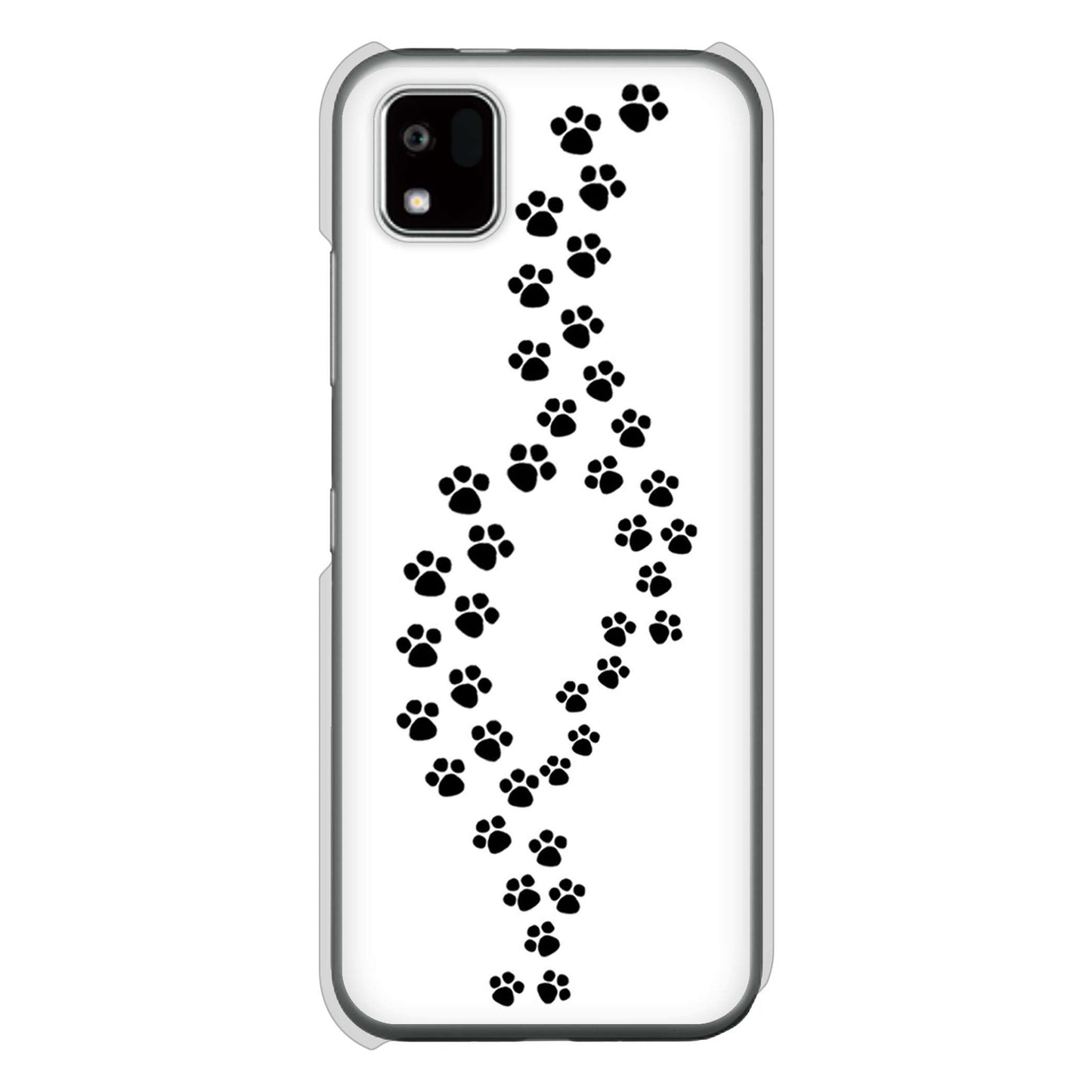 かんたんスマホ3 A205KC Y!mobile 高画質仕上げ 背面印刷 ハードケース 【066 あしあと】