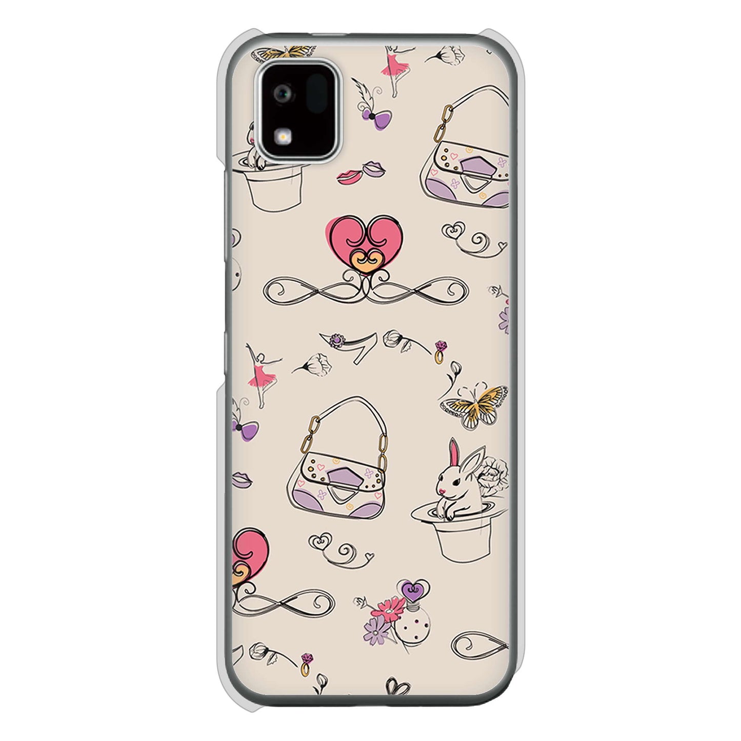 かんたんスマホ3 A205KC Y!mobile 高画質仕上げ 背面印刷 ハードケースマルチスタイル
