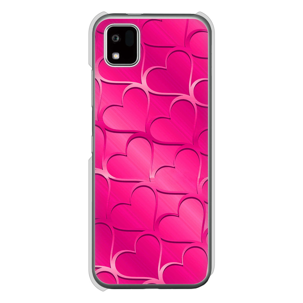 かんたんスマホ3 A205KC Y!mobile 高画質仕上げ 背面印刷 ハードケースかくれハート