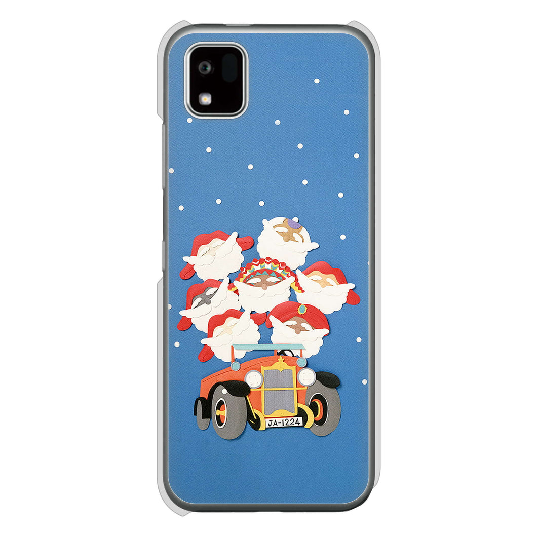 かんたんスマホ3 A205KC Y!mobile 高画質仕上げ 背面印刷 ハードケースクリスマス