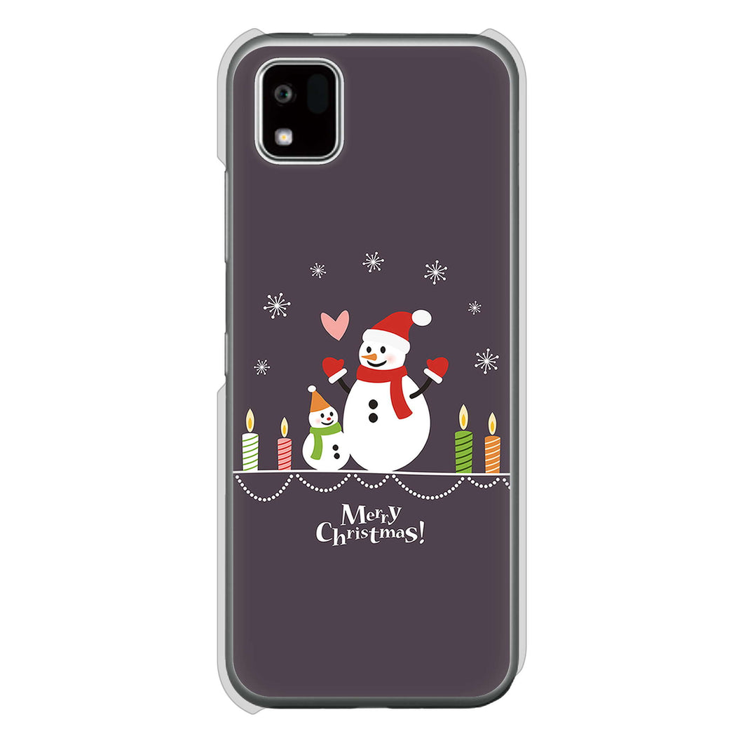 かんたんスマホ3 A205KC Y!mobile 高画質仕上げ 背面印刷 ハードケースクリスマス