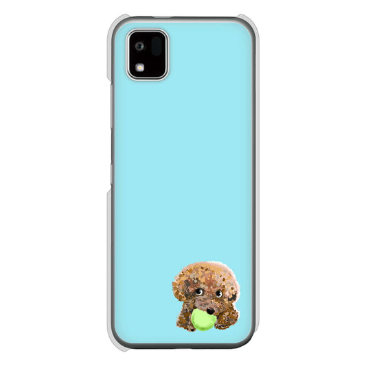 かんたんスマホ3 A205KC Y!mobile 高画質仕上げ 背面印刷 ハードケーストイプードル&ボール