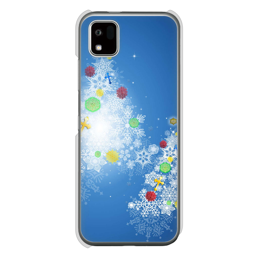 かんたんスマホ3 A205KC Y!mobile 高画質仕上げ 背面印刷 ハードケースクリスマス