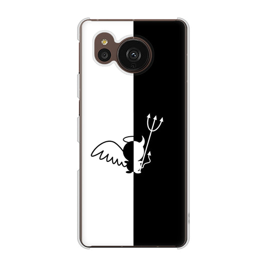 AQUOS sense7 plus A208SH SoftBank 高画質仕上げ 背面印刷 ハードケース 【027 ハーフデビット】