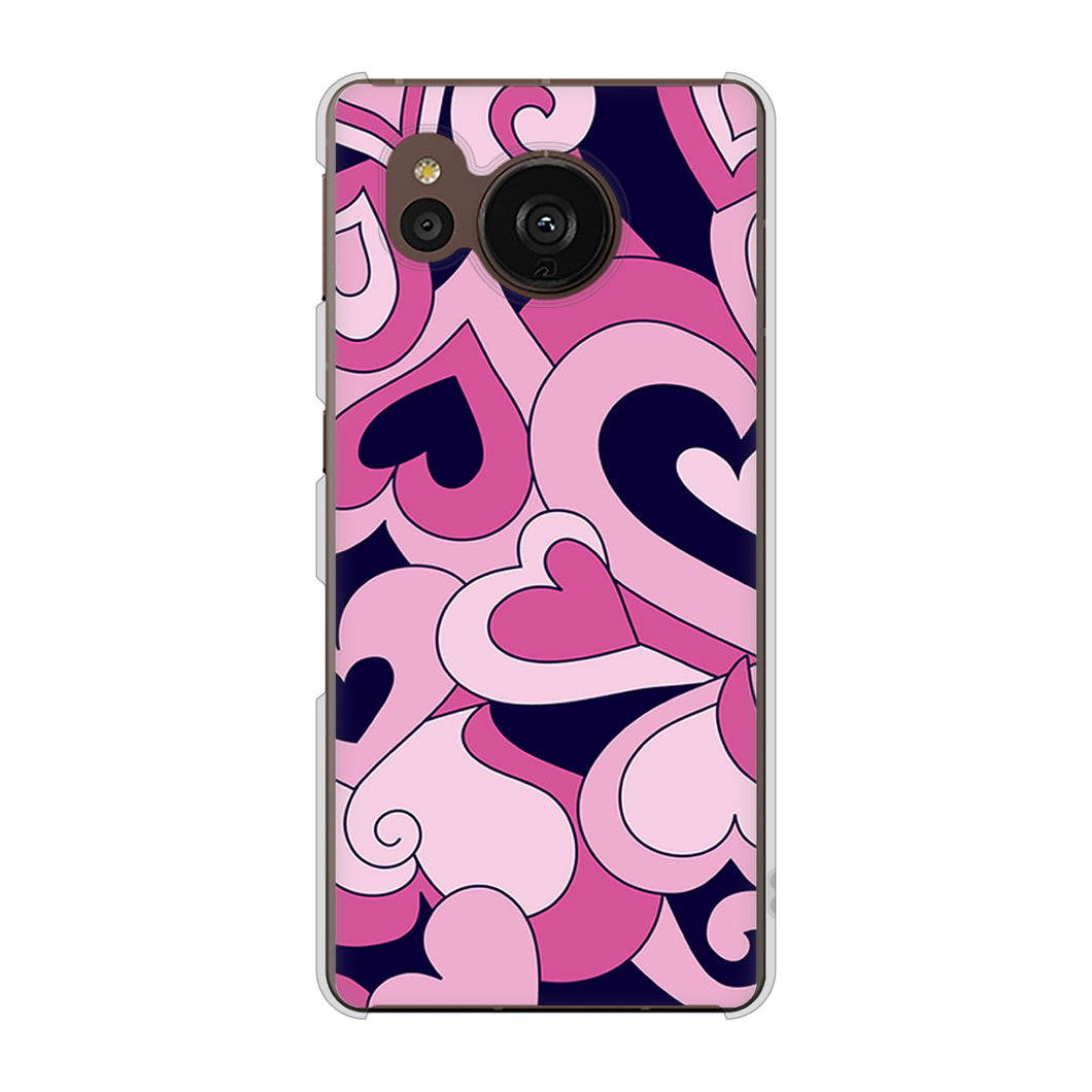 AQUOS sense7 plus A208SH SoftBank 高画質仕上げ 背面印刷 ハードケース プリティハート