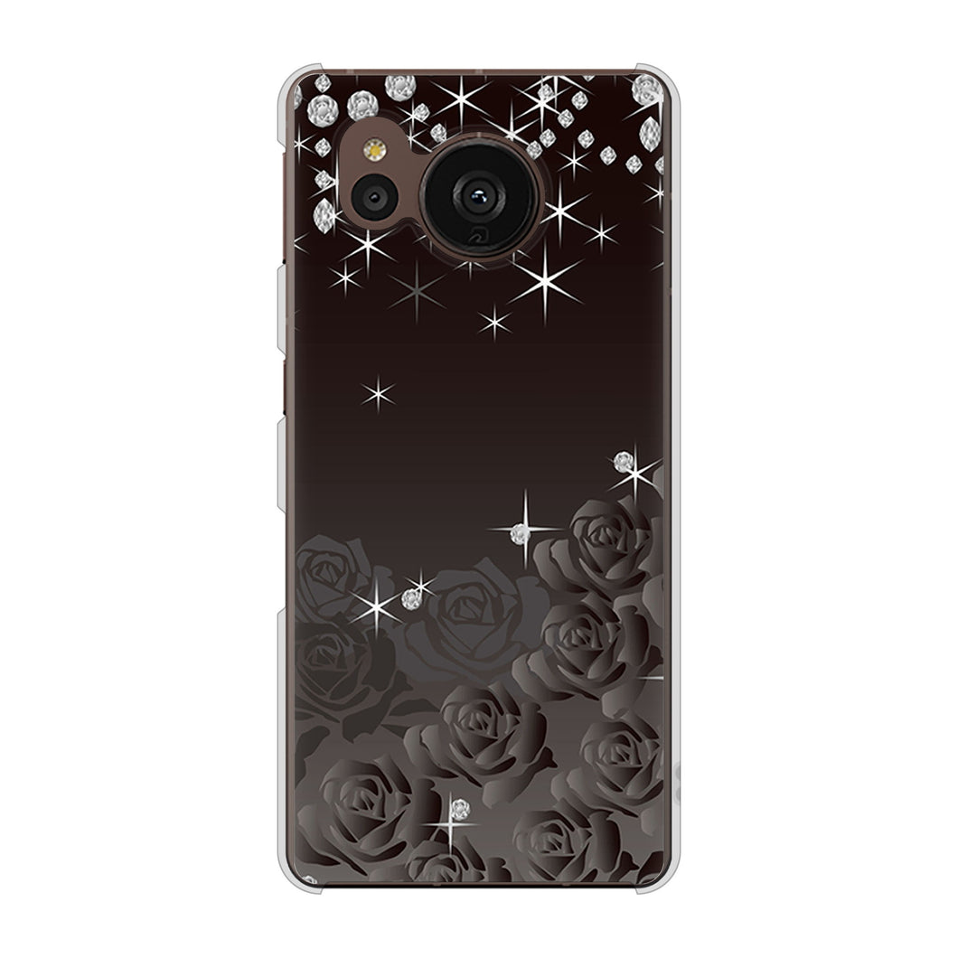 AQUOS sense7 plus A208SH SoftBank 高画質仕上げ 背面印刷 ハードケース ロマンチックなバラ