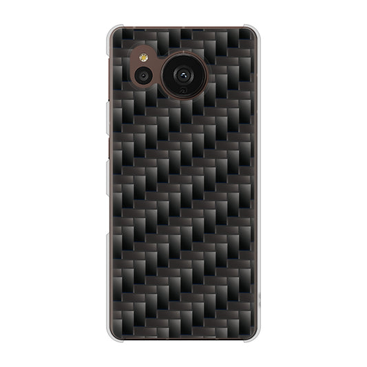 AQUOS sense7 plus A208SH SoftBank 高画質仕上げ 背面印刷 ハードケース 【461 カーボン】