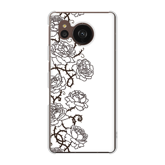 AQUOS sense7 plus A208SH SoftBank 高画質仕上げ 背面印刷 ハードケース 【467 イバラ】