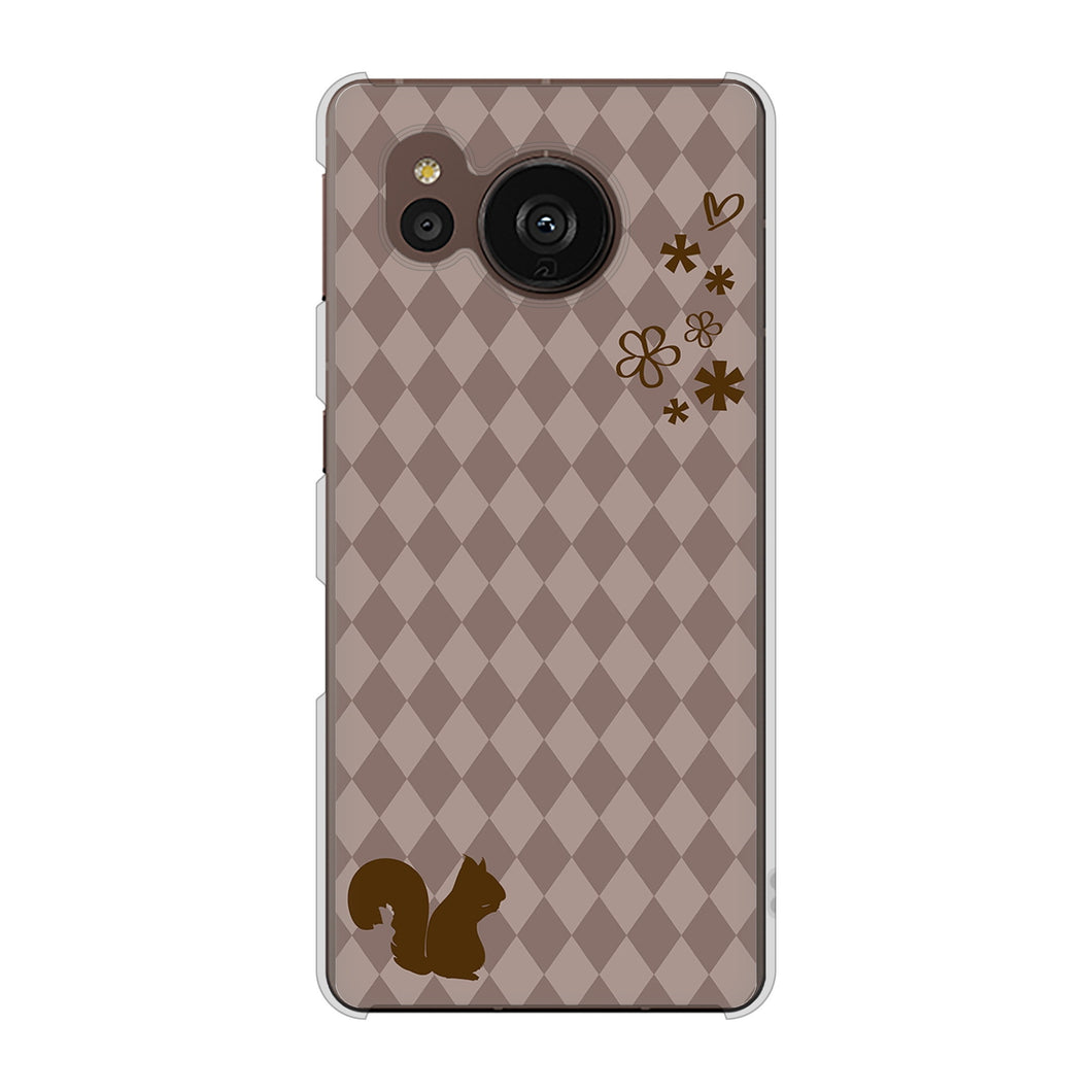 AQUOS sense7 plus A208SH SoftBank 高画質仕上げ 背面印刷 ハードケース 【515 リス】