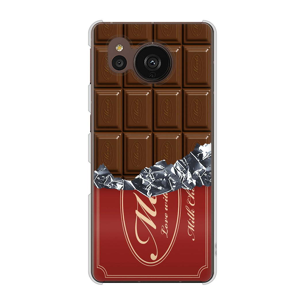 AQUOS sense7 plus A208SH SoftBank 高画質仕上げ 背面印刷 ハードケース 板チョコ