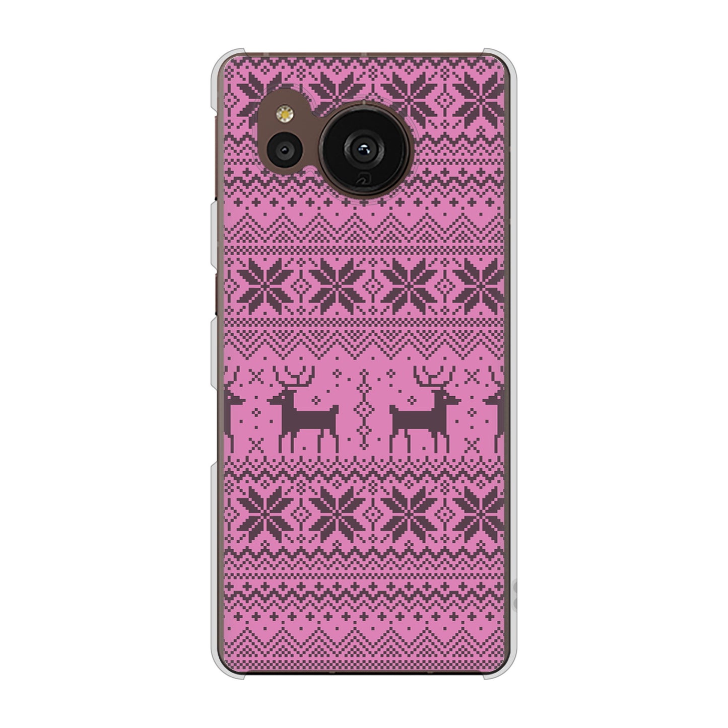 AQUOS sense7 plus A208SH SoftBank 高画質仕上げ 背面印刷 ハードケース クリスマス