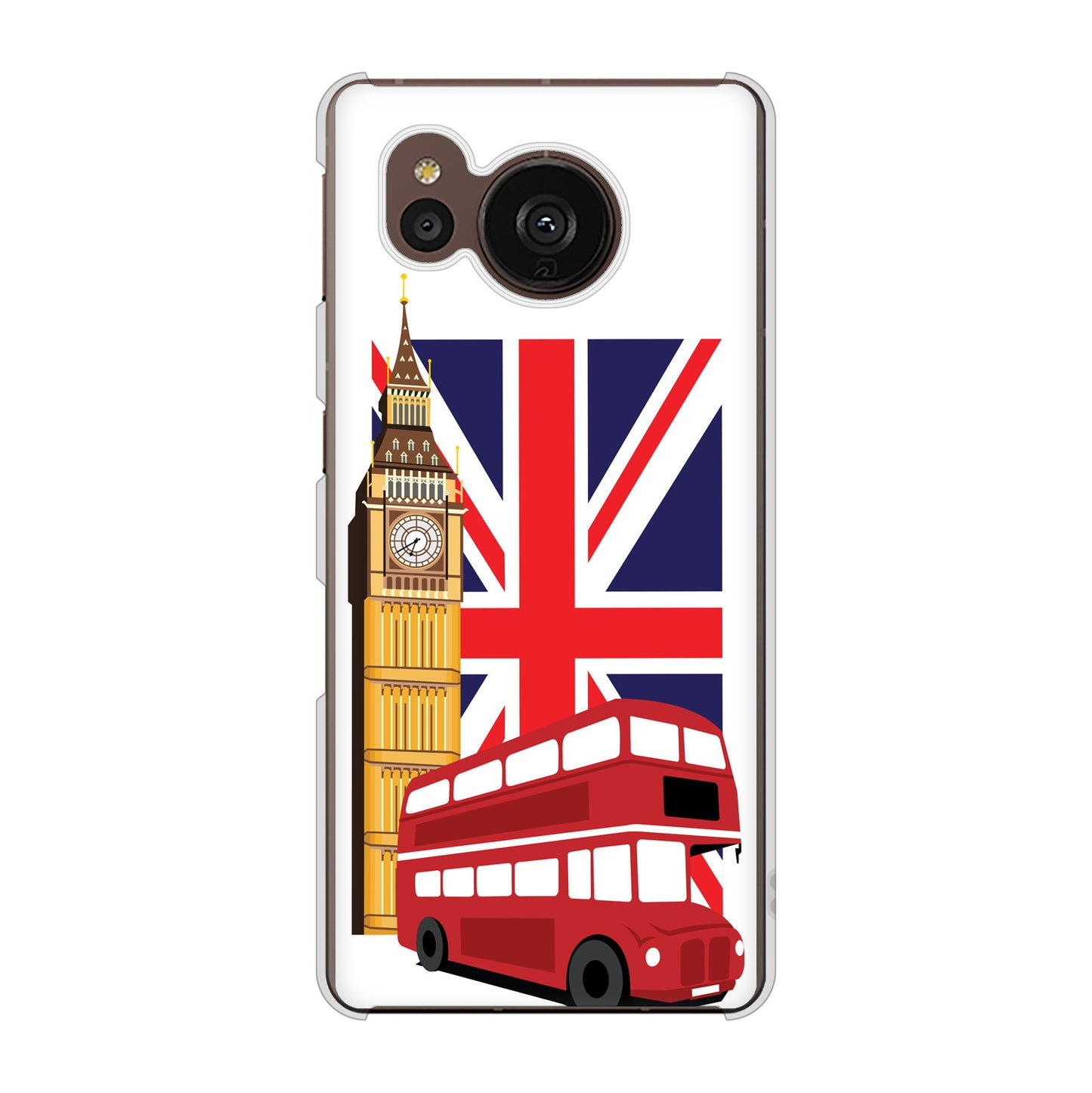 AQUOS sense7 plus A208SH SoftBank 高画質仕上げ 背面印刷 ハードケース イギリスの風景