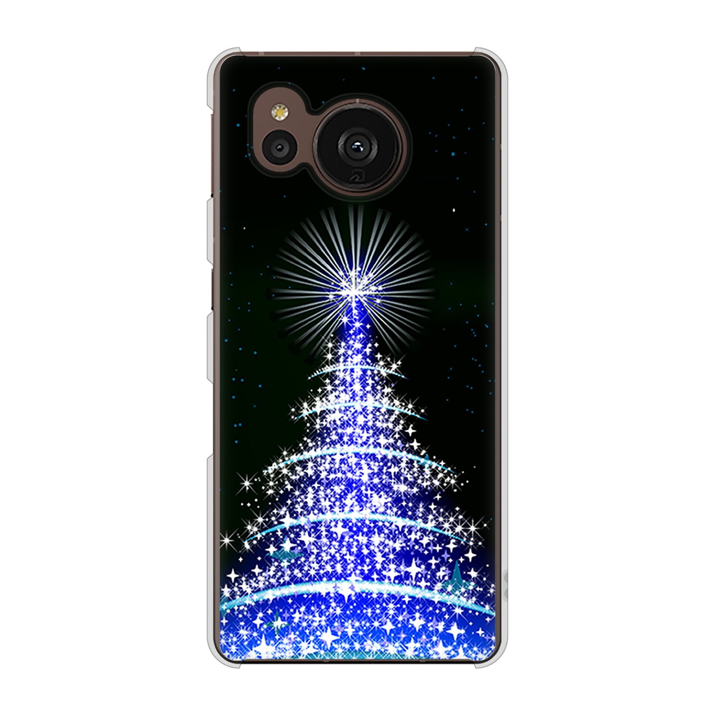 AQUOS sense7 plus A208SH SoftBank 高画質仕上げ 背面印刷 ハードケース クリスマス