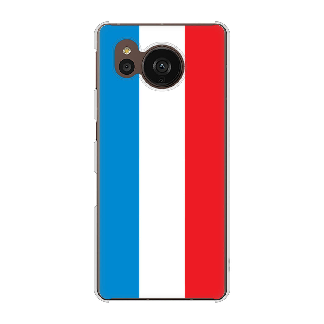 AQUOS sense7 plus A208SH SoftBank 高画質仕上げ 背面印刷 ハードケース 国旗