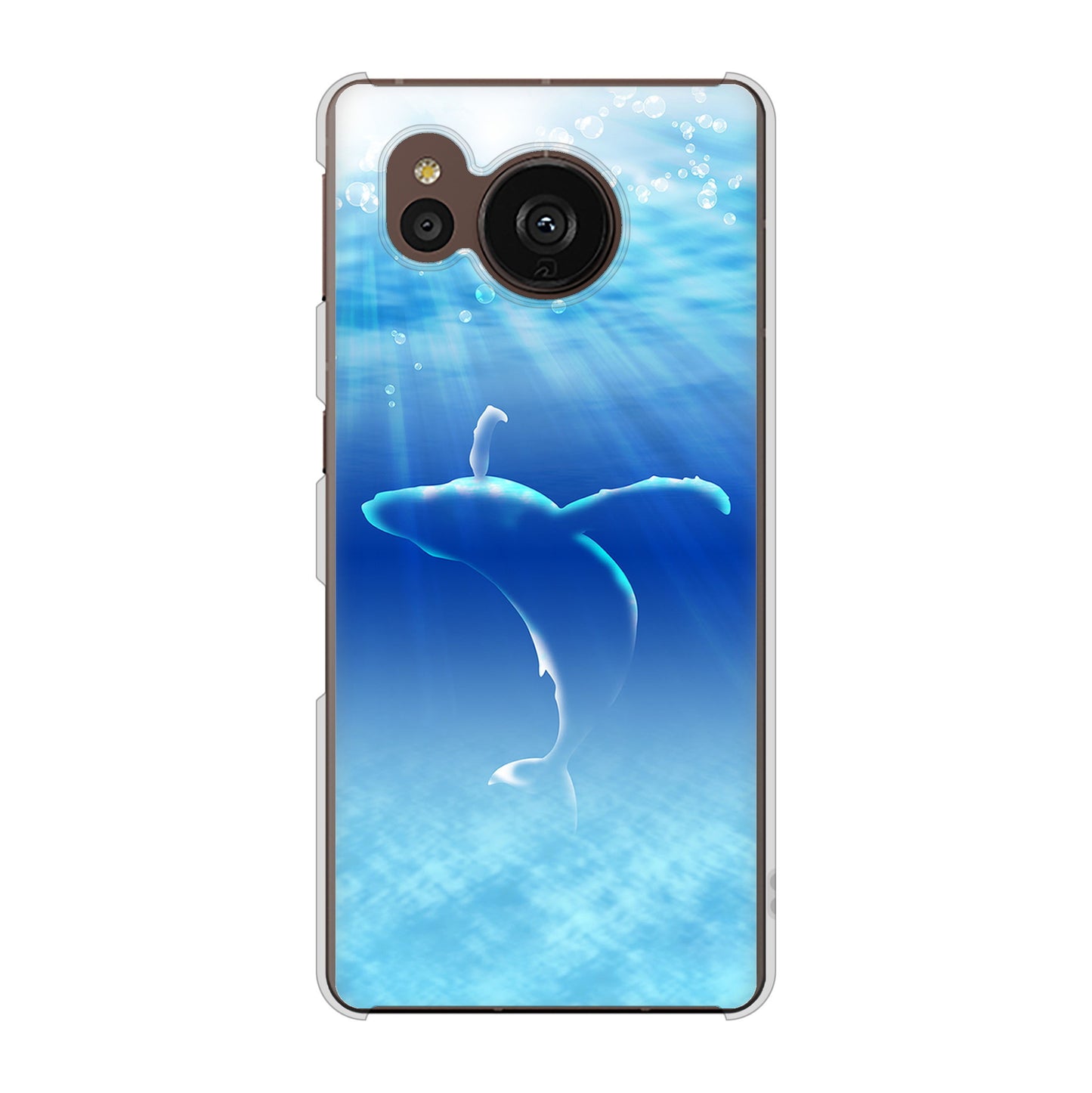 AQUOS sense7 plus A208SH SoftBank 高画質仕上げ 背面印刷 ハードケース 海の守り神