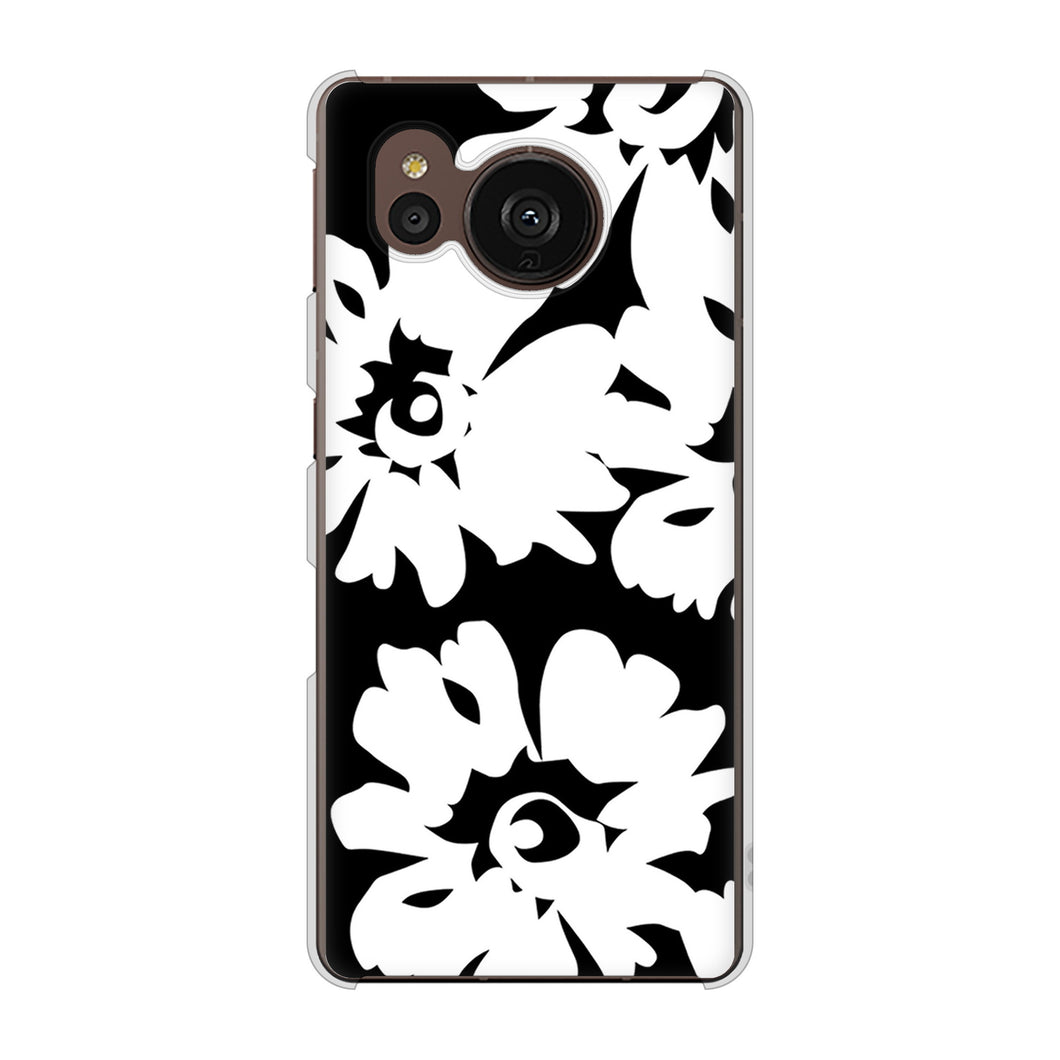AQUOS sense7 plus A208SH SoftBank 高画質仕上げ 背面印刷 ハードケース 【1215 モダンフラワー】