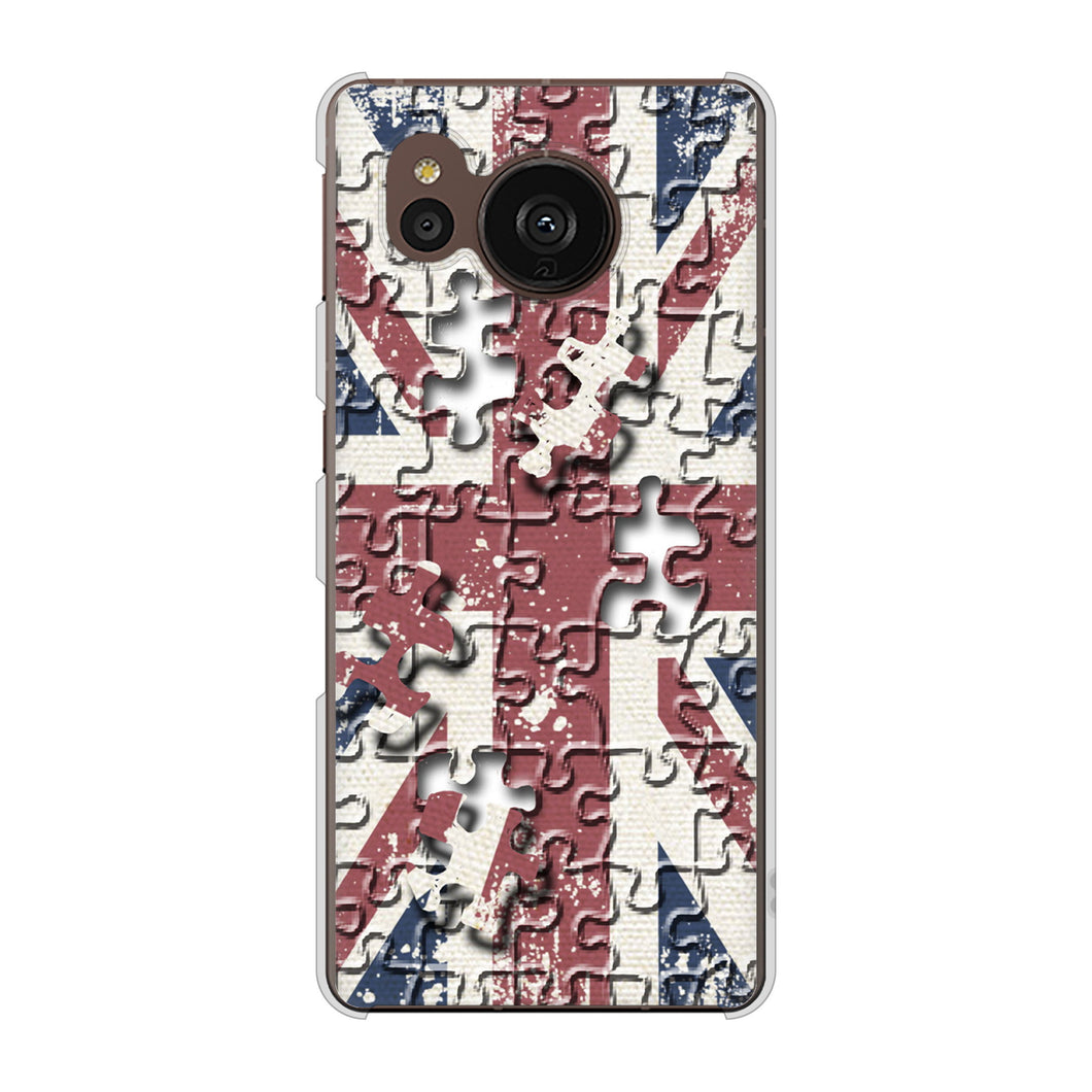 AQUOS sense7 plus A208SH SoftBank 高画質仕上げ 背面印刷 ハードケース ユニオンジャック