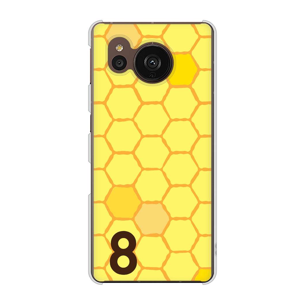 AQUOS sense7 plus A208SH SoftBank 高画質仕上げ 背面印刷 ハードケース 【IB913 はちの巣】