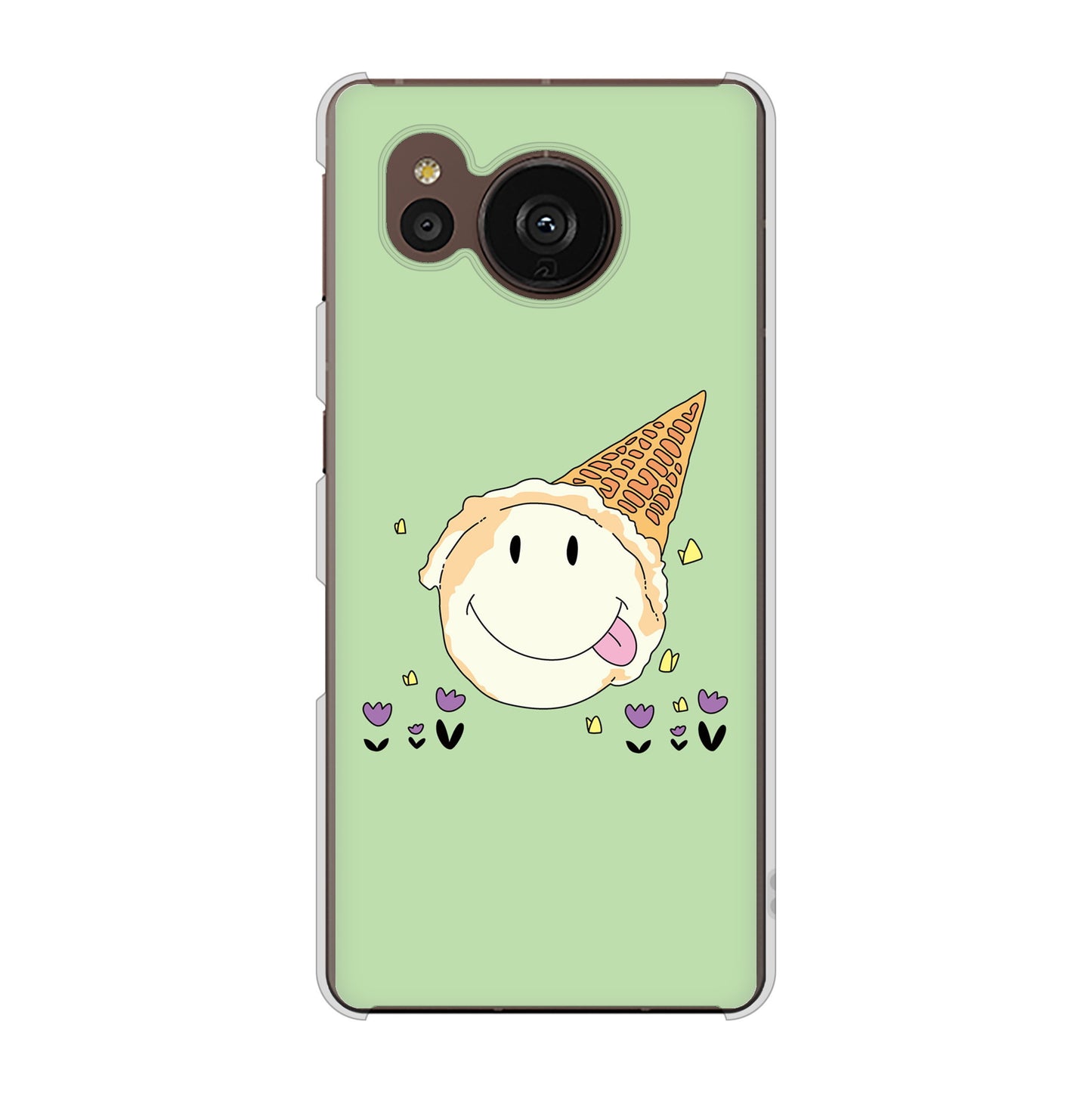 AQUOS sense7 plus A208SH SoftBank 高画質仕上げ 背面印刷 ハードケース スイーツイラスト