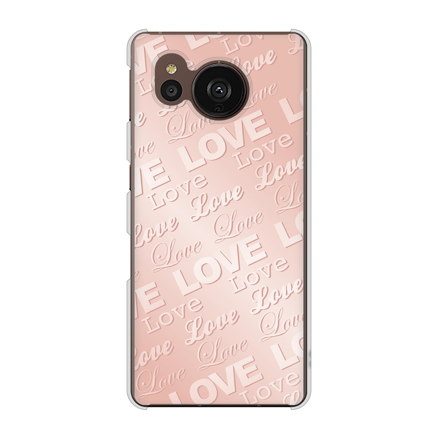 AQUOS sense7 plus A208SH SoftBank 高画質仕上げ 背面印刷 ハードケース エンボス風LOVEリンク