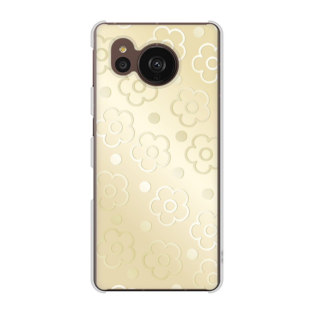 AQUOS sense7 plus A208SH SoftBank 高画質仕上げ 背面印刷 ハードケース エンボス風デイジーシンプル