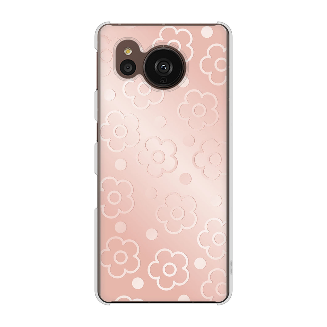 AQUOS sense7 plus A208SH SoftBank 高画質仕上げ 背面印刷 ハードケース エンボス風デイジーシンプル