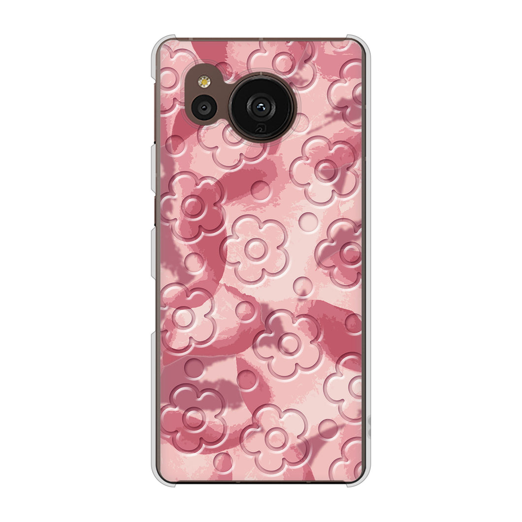 AQUOS sense7 plus A208SH SoftBank 高画質仕上げ 背面印刷 ハードケース フラワーヴェルニ