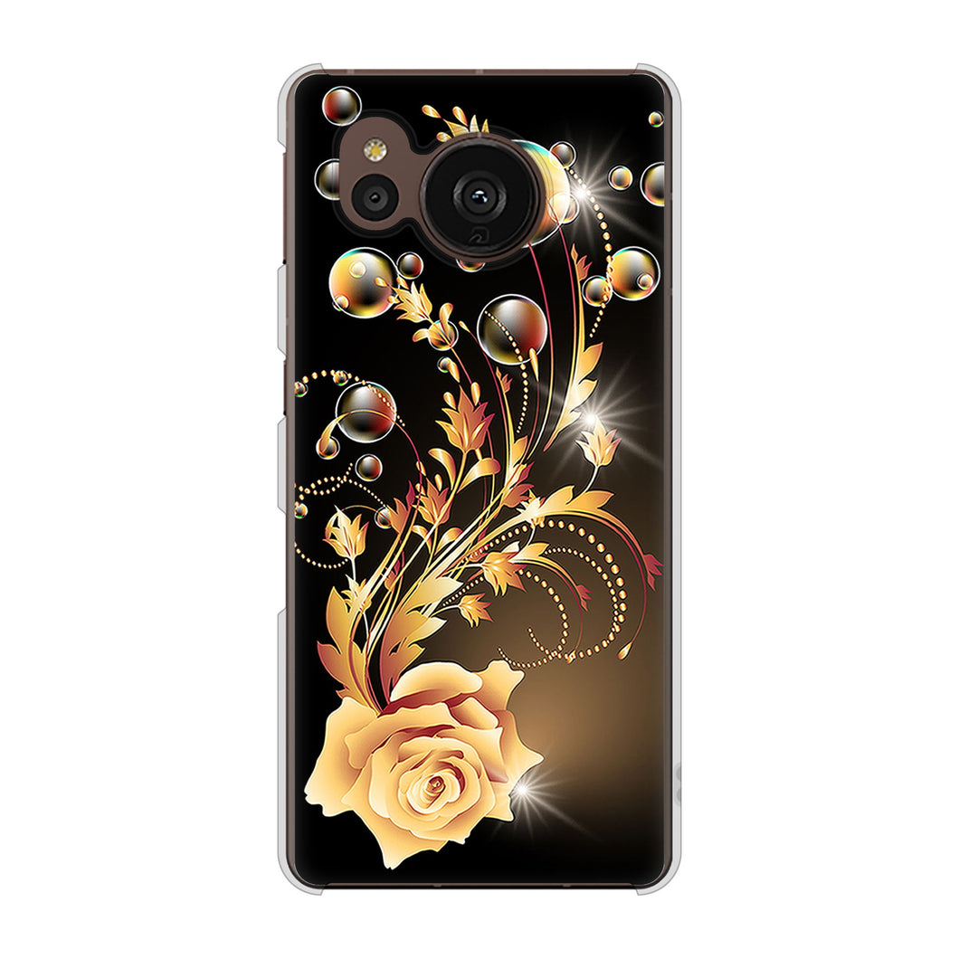 AQUOS sense7 plus A208SH SoftBank 高画質仕上げ 背面印刷 ハードケース ロマンチックなバラ
