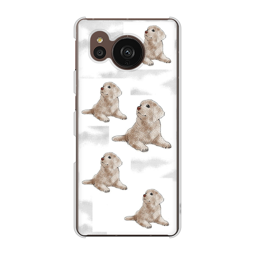 AQUOS sense7 plus A208SH SoftBank 高画質仕上げ 背面印刷 ハードケース ラブラドールレトリバー