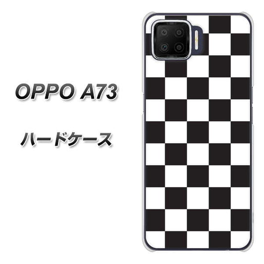 楽天モバイル OPPO（オッポ） A73 高画質仕上げ 背面印刷 ハードケース【151 フラッグチェック】
