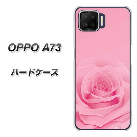 楽天モバイル OPPO（オッポ） A73 高画質仕上げ 背面印刷 ハードケース【401 ピンクのバラ】
