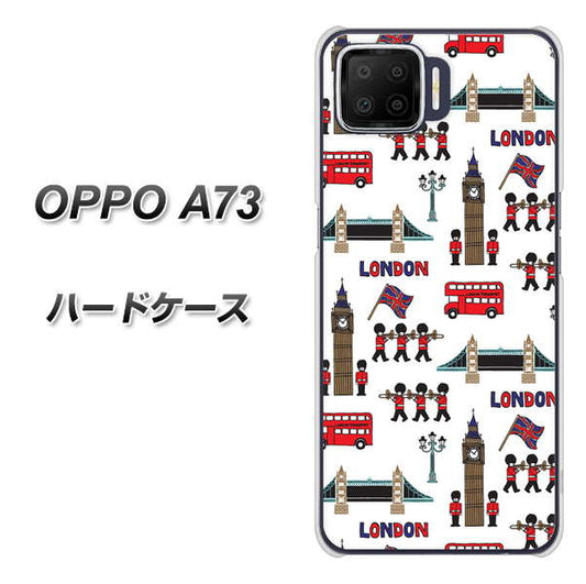 楽天モバイル OPPO（オッポ） A73 高画質仕上げ 背面印刷 ハードケース【EK811 ロンドンの街】