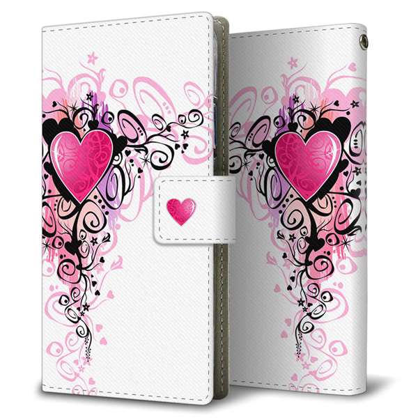 iPhone7 高画質仕上げ プリント手帳型ケース(薄型スリム)【007 スタイリッシュハート】