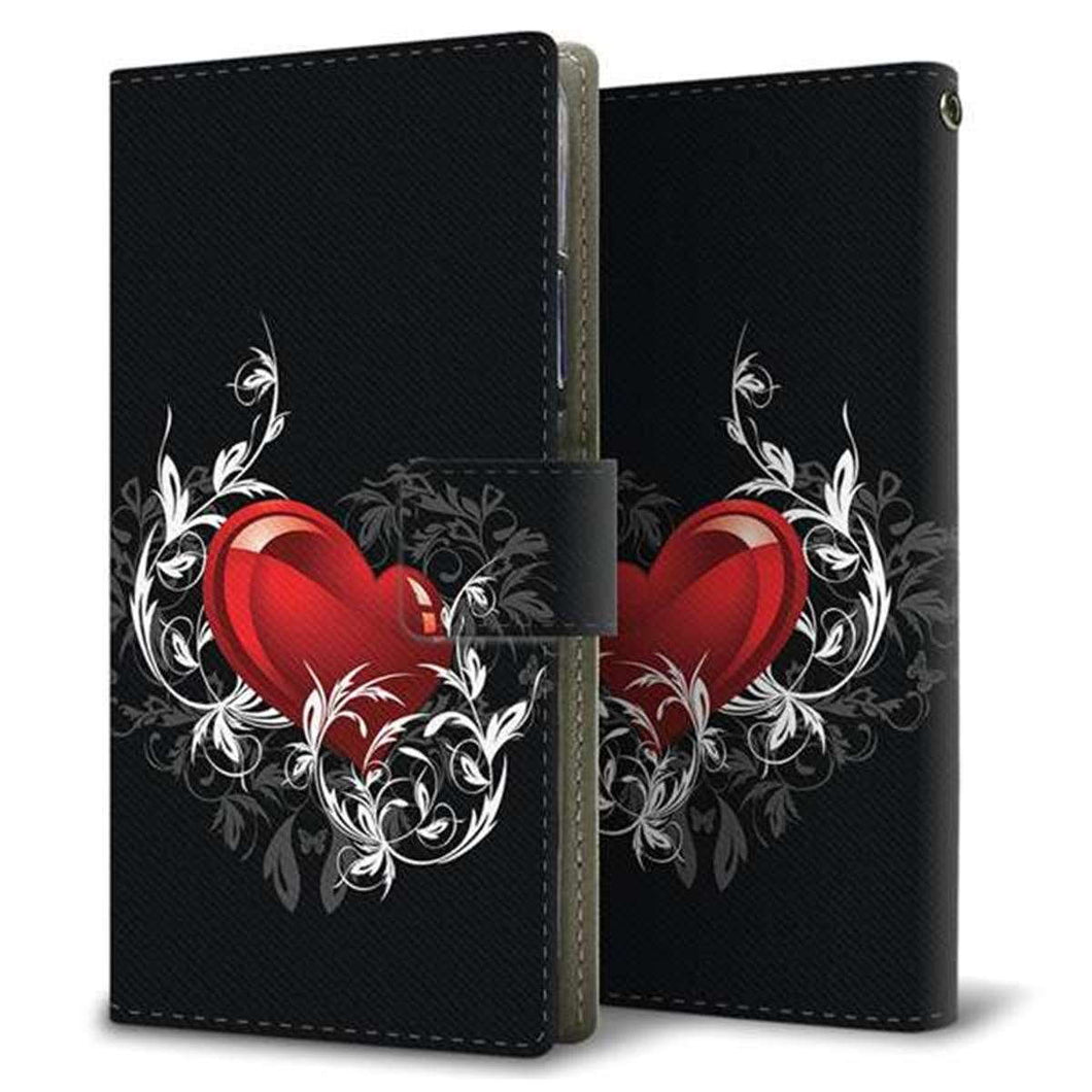 au HUAWEI(ファーウェイ) P30 lite Premium HWV33 画質仕上げ プリント手帳型ケース(薄型スリム)【032 クリスタルハート】