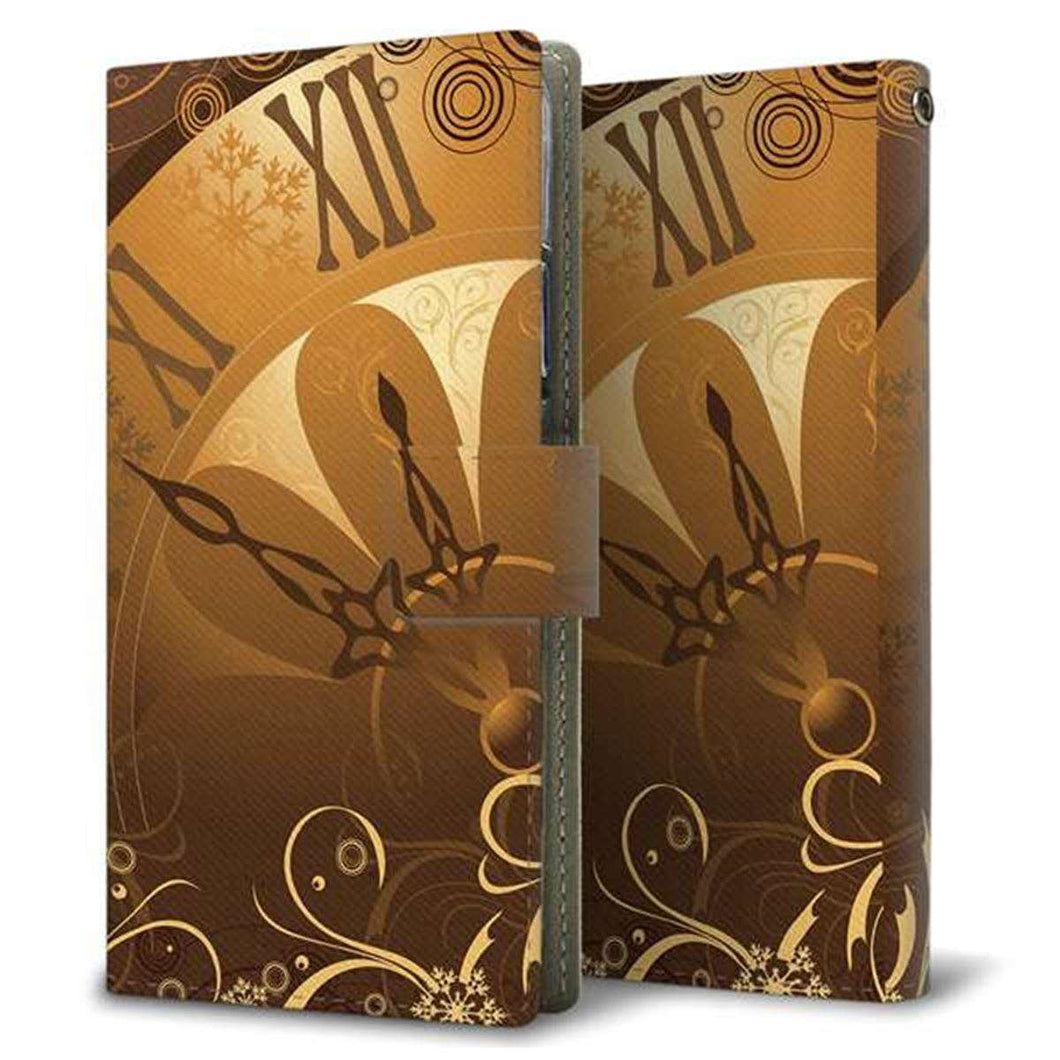 アローズBe4 Plus F-41B 画質仕上げ プリント手帳型ケース(薄型スリム)【185 時を刻む針】