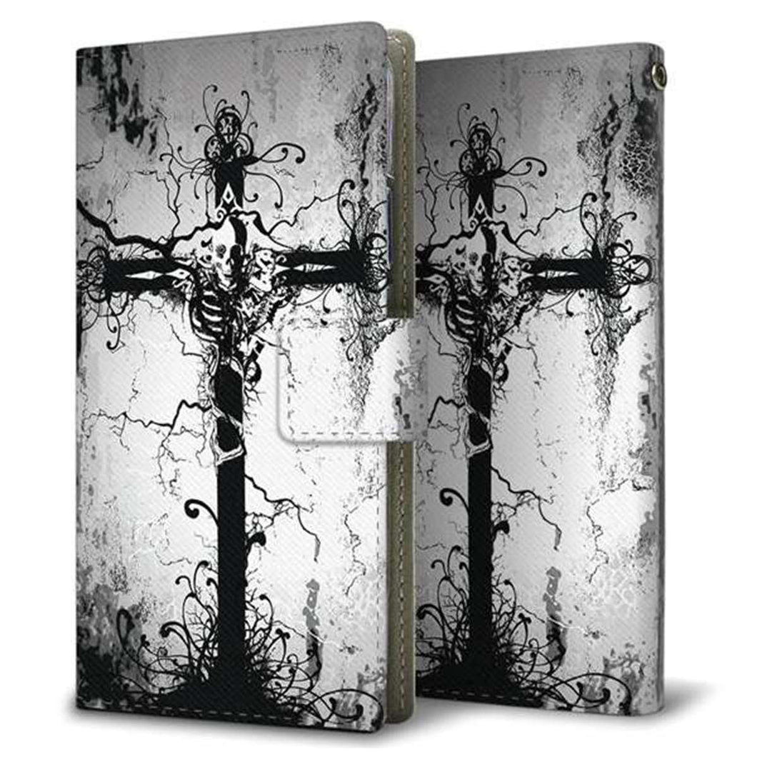 au ギャラクシー S9 SCV38 画質仕上げ プリント手帳型ケース(薄型スリム)【432 張付の骸】