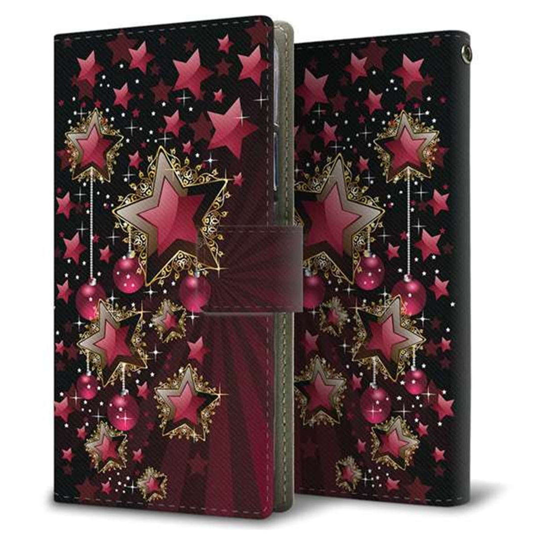 iPhone XS 画質仕上げ プリント手帳型ケース(薄型スリム)【434 星の壁】