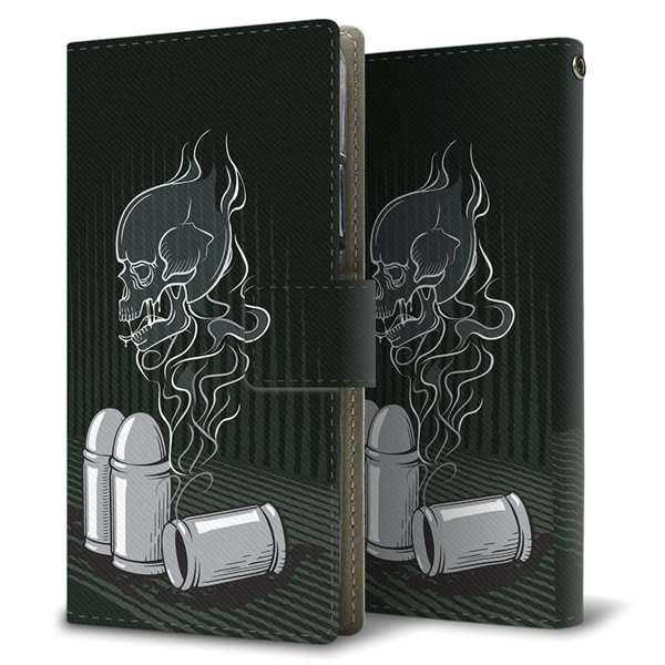 SoftBank LG V60 ThinQ 5G A001LG 高画質仕上げ プリント手帳型ケース(薄型スリム)【481 弾丸】