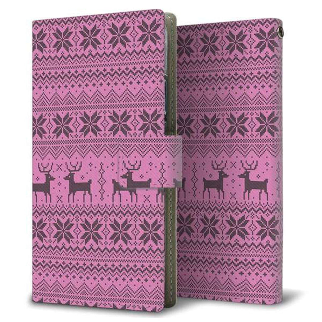 Android One S4 画質仕上げ プリント手帳型ケース(薄型スリム)【543 シンプル絵パープル】