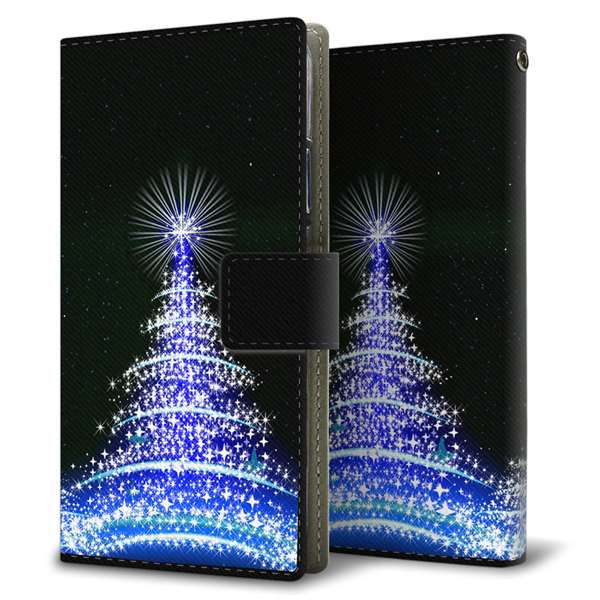 Xperia 10 IV SOG07 au 高画質仕上げ プリント手帳型ケース(薄型スリム)クリスマス